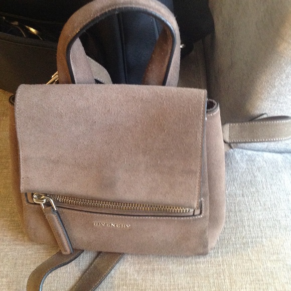 Givenchy mini Pandora suede satchel purse bag - Picture 2 of 8